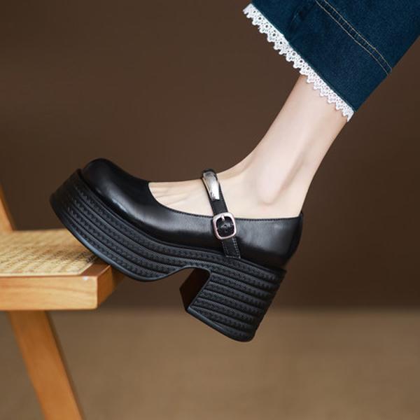 Elegant Handmade Leather Women's Shoes: Luxurious Craftsmanship(Eyunshangx1月-76)