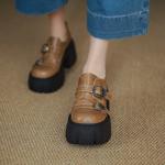 Luxury Handcrafted Genuine Leather Women's Shoes with Exquisite Craftsmanship(Eyunshangx1月-75)