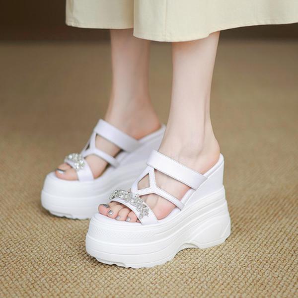 Elegant Handcrafted Genuine Leather Women's Shoes(Eyunshangx66304-1)